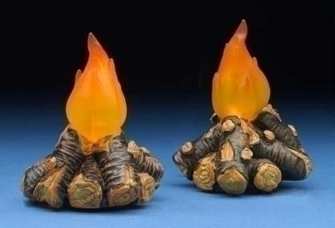 Campfires Lighted Set of 2, Fontanini, 50813