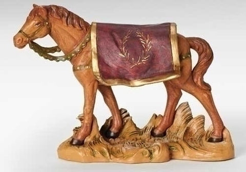 HORSE WITH SADDLE, 7.5", Fontanini, 52844