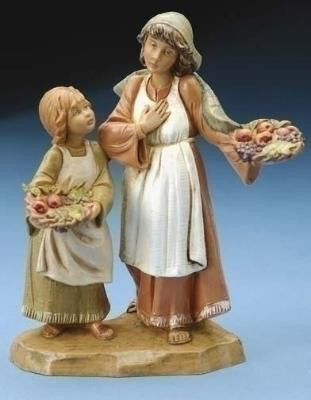Ava & Lea Shepherdess and Child 5", Fontanini, 57523