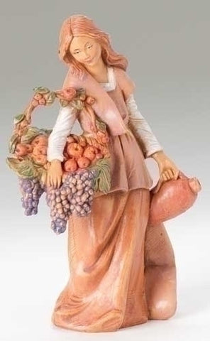 BETHANY WOMAN WITH GRAPES 5", Fontanini, 57526