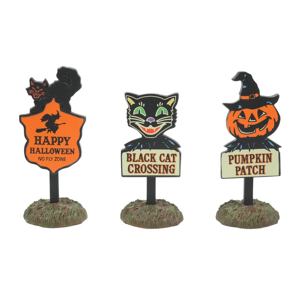 Halloween Signs Set of 3, 6009820, Halloween Accessories