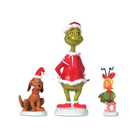 Suess, Grinch Max & Cindy-Lou Who, 804152, Department 56 