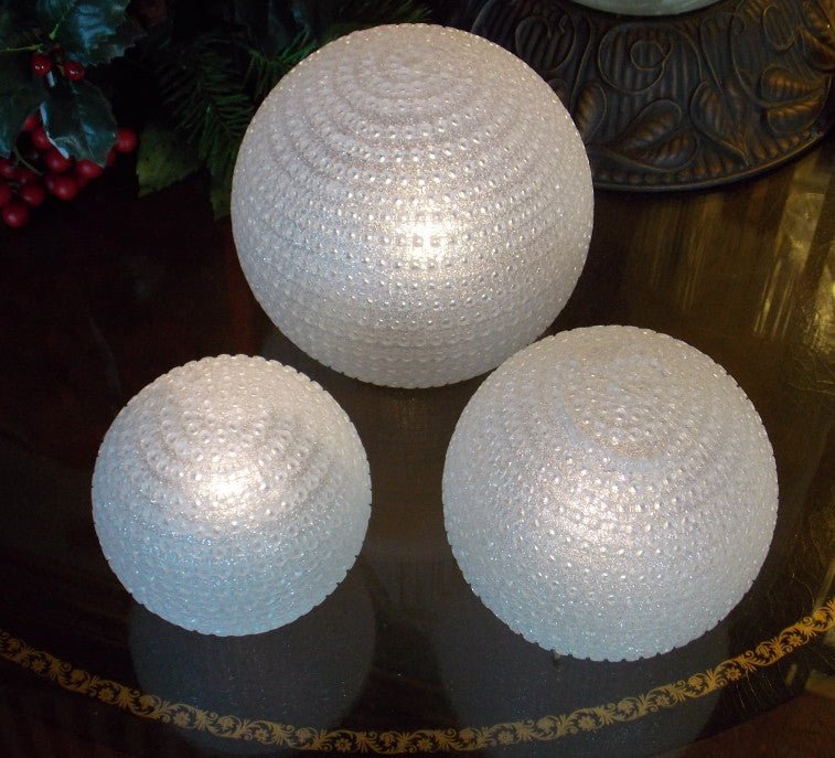 Snow Spheres Set of 3