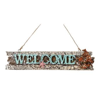 Welcome or Seaside Sign Ornaments