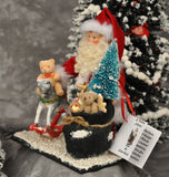 Santa Claus with Sack and Rocking Horse