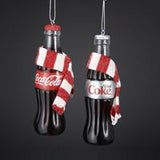 COKE BOTTLE WITH SCARF ORNAMENT