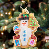 CR, Gingerbread Snowman GEM, 1021413, Radko. GEM