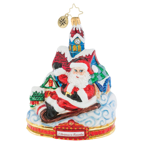 Christopher Radko, Santa Snow Day Christmas Ornament, 1019588