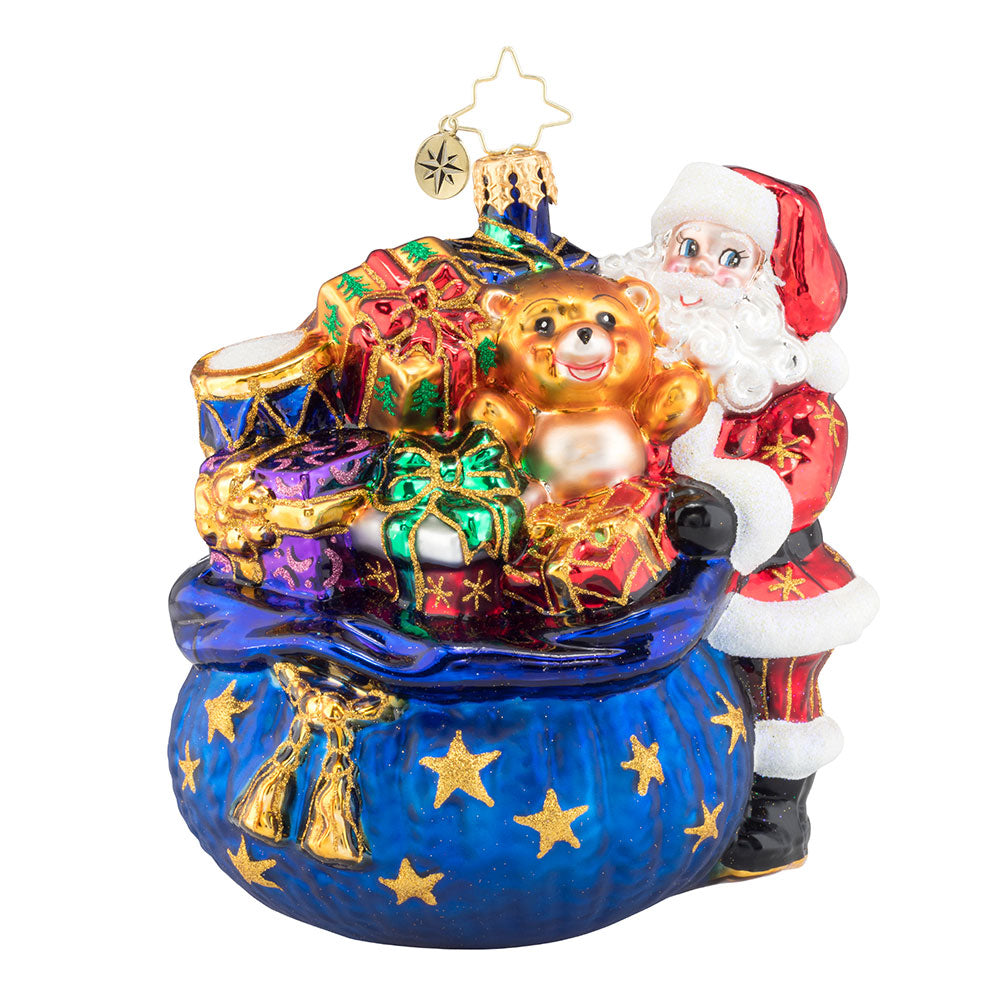 Santa's Surprise Ornament, 1019636, Christopher Radko