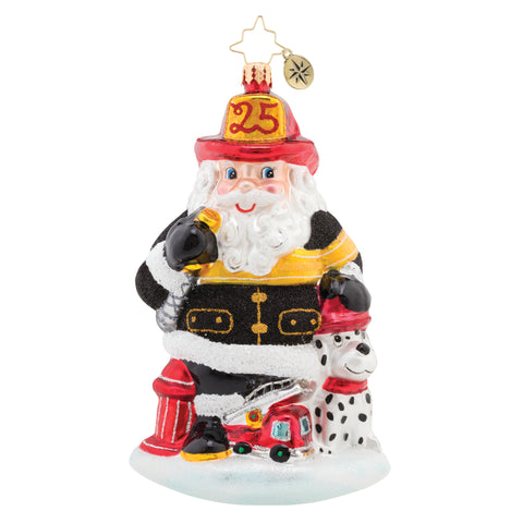 Radko, Santa to the Rescue Christmas Ornament, 1019648
