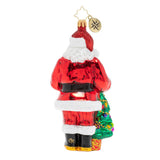 Santa's Balsam Fir Tree Back Ornament, 1019834, Christopher Radko