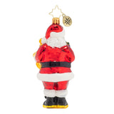 Radko Special Surprise Santa Ornament Back, 1019912, Christopher Radko