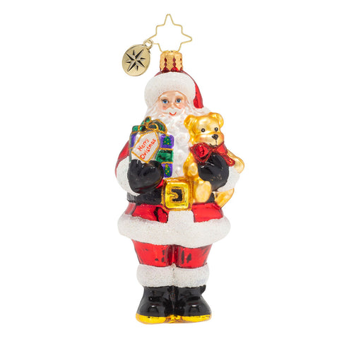 Radko Special Surprise Santa Ornament, 1019912, Christopher Radko