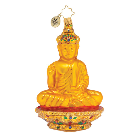 Golden Serenity Budda, 1020052, Christopher Radko 