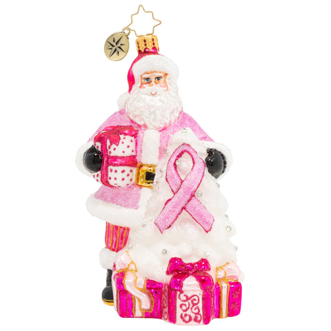 CR, Pink Ribbon Santa, 1020371, Christopher Radko , Breast Cancer