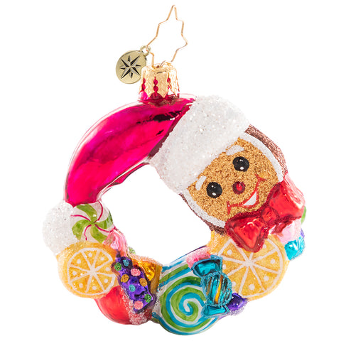 Swirling With Sweets Wreath, Gem, 1020666, Christopher Radko 