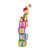 Block-Balancing Baby Giraffe, 1020753, Christopher Radko