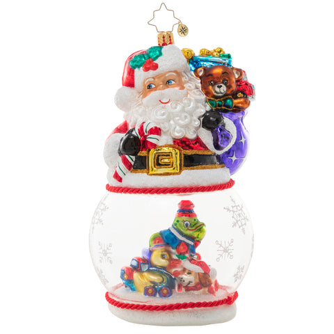 Santa's Magic Snow Globe, 1021013, Christopher Radko