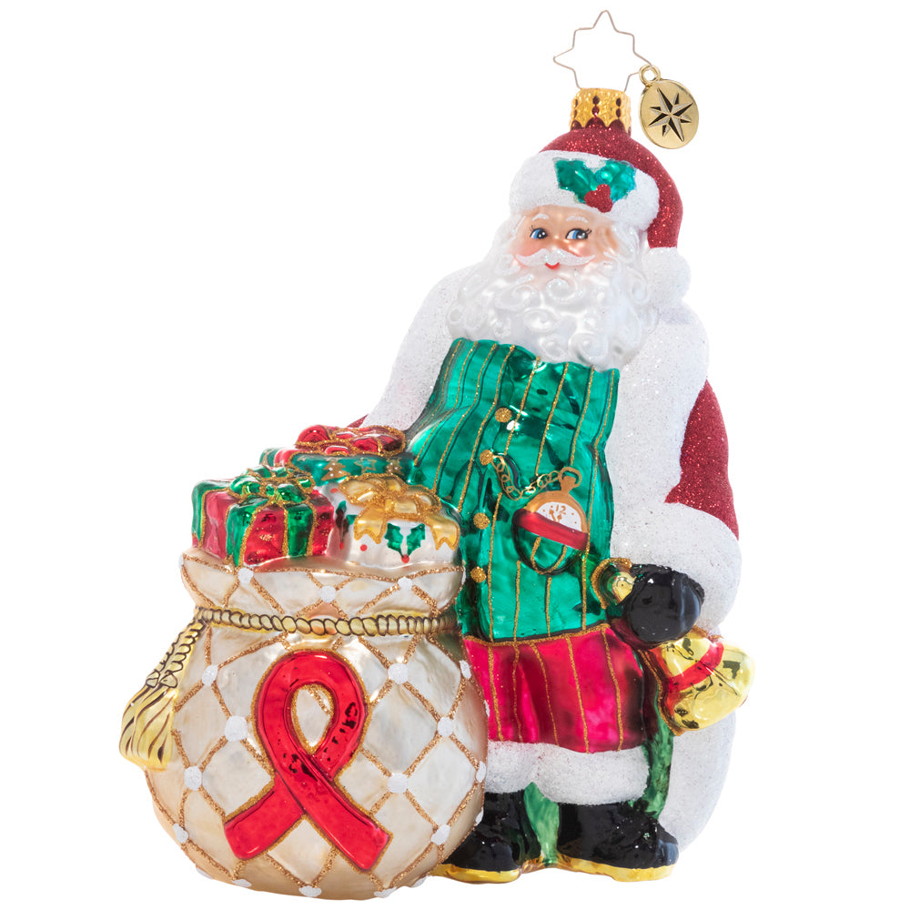 AIDS Awareness Santa, 1021196, Christopher Radko 