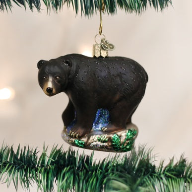 old World Christmas Black Bear Ornament 12207