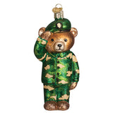 OWC Army Bear Ornament, 12402