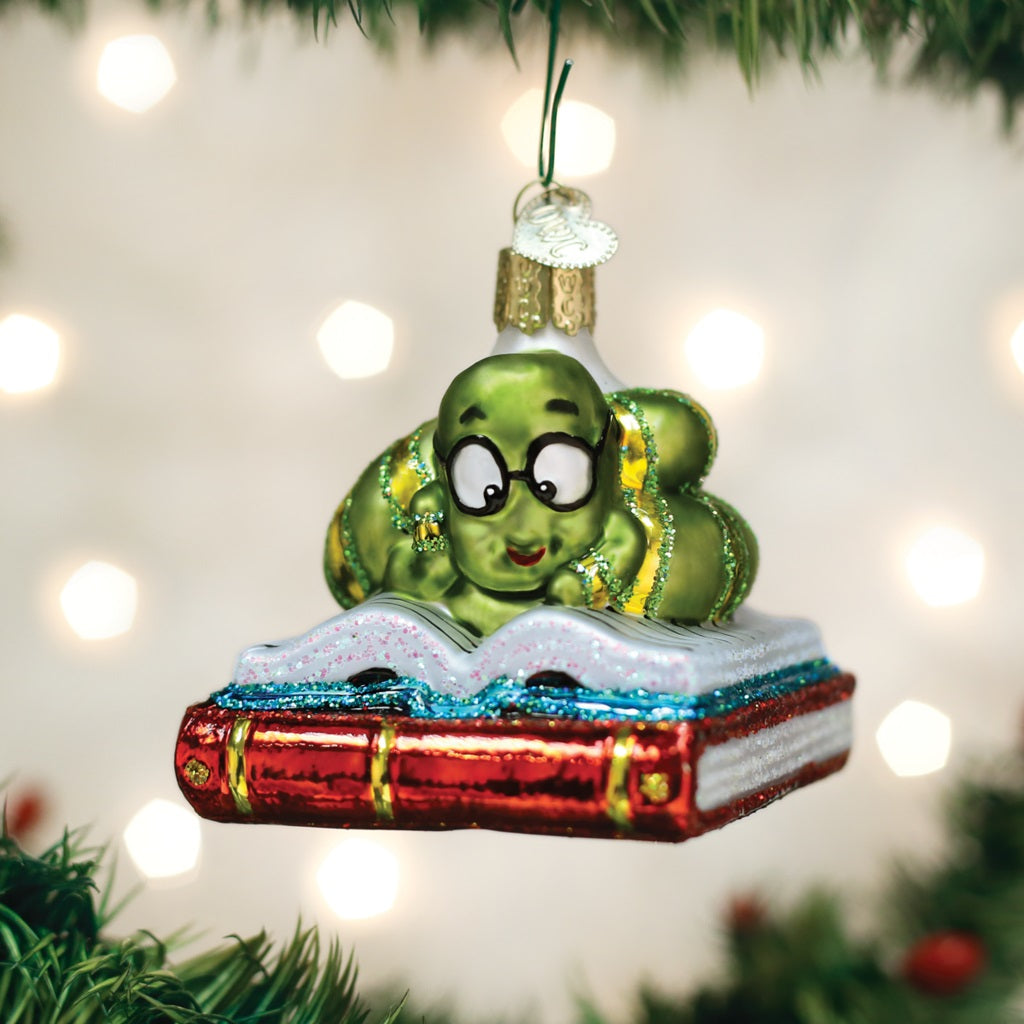 Old World Christmas Bookworm Ornament, 12514