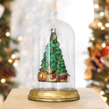 Old World GLASS DOME ORNAMENT COVER-GOLD