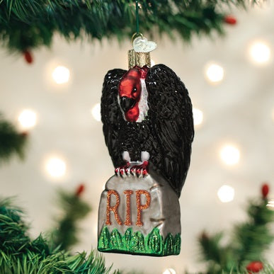 Old World Christmas Halloween Vulture Ornament, 26082