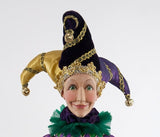 Leon Poseable Jester Doll Face