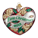 Old World FIRST CHRISTMAS HEART 
