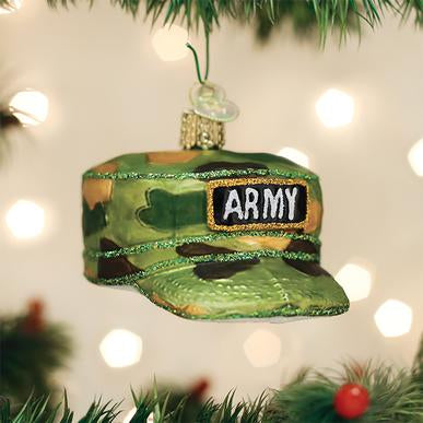 Old World Christmas Army Cap Ornament, 32376