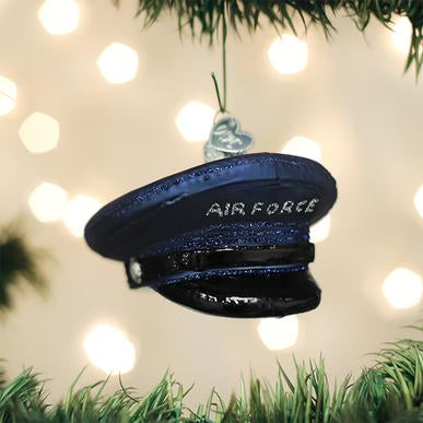 Old World Christmas Air Force Cap Ornament, 32379
