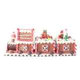 LIGHTED GINGERBREAD TRAIN