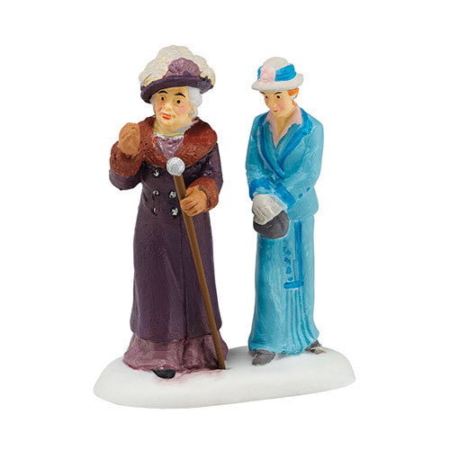 Downton Abbey Dowager Countess and Young Friend