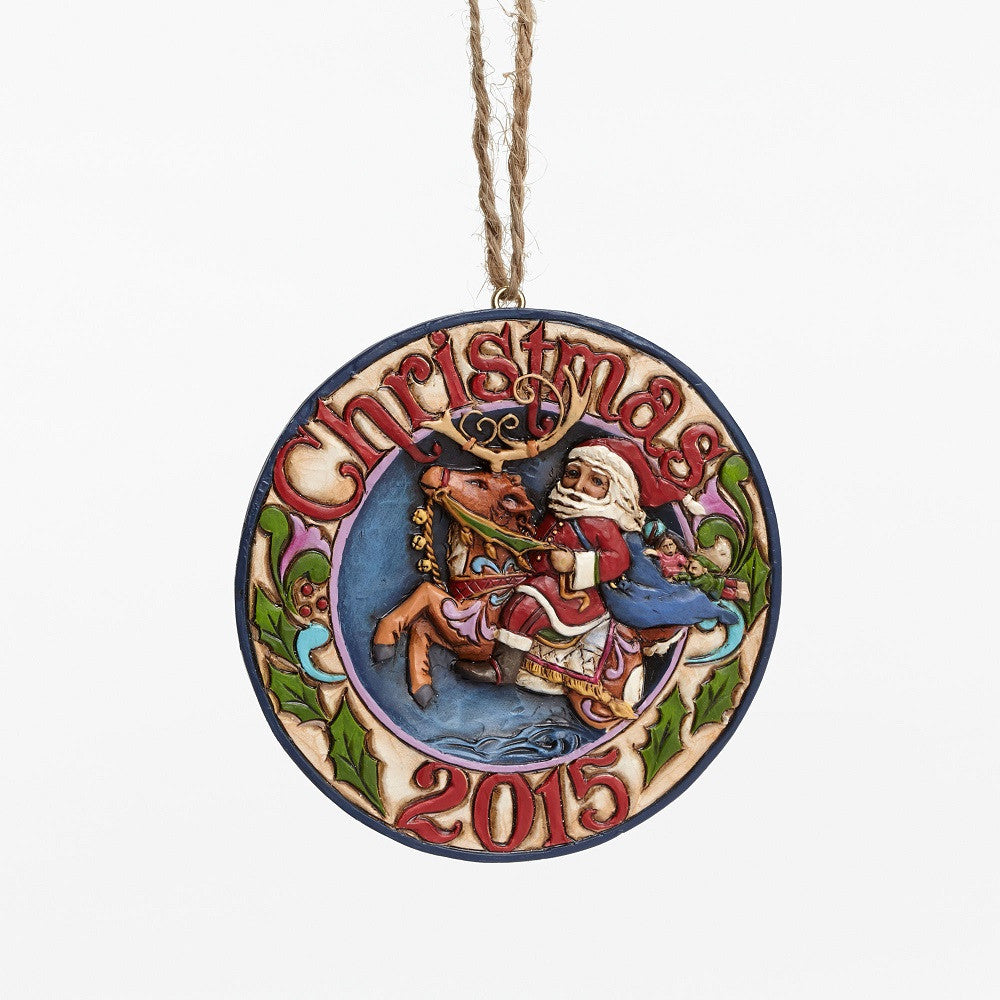 Jim Shore Santa Reindeer Ornament,