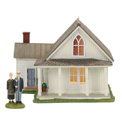 American Gothic, Set of 2, New England Village, 4056684