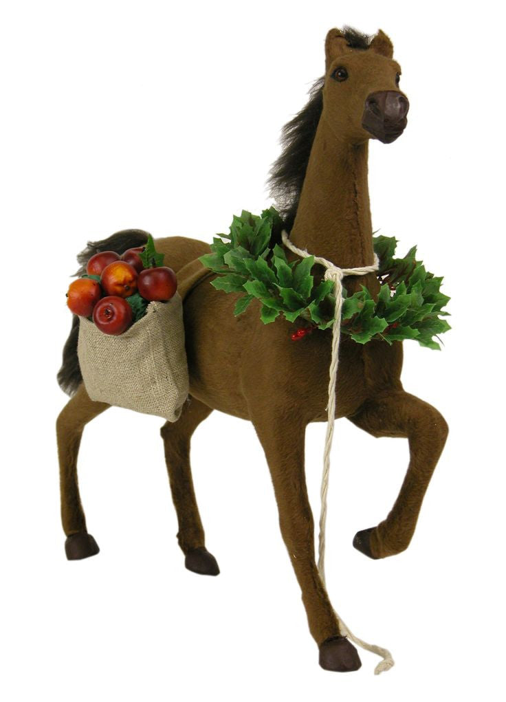 Horse with Christmas Treats, Byers Choice, 4324B
