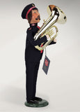 Salvation Army, Man with French Horn, Byers Choice, 4412D Side