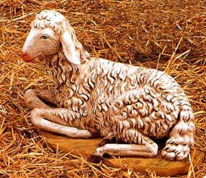 SHEEP 50" SEATED, Fontanini, 52340
