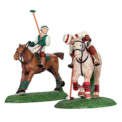 DV, Polo Players - Set of 2 Dickens Village, 56.58529