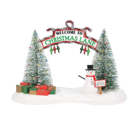 A Festive Christmas Gate, 6007268, Snow Village