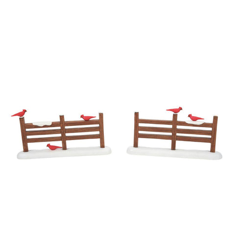 Cardinal Christmas Fence Set/2, 6007664, Department 56