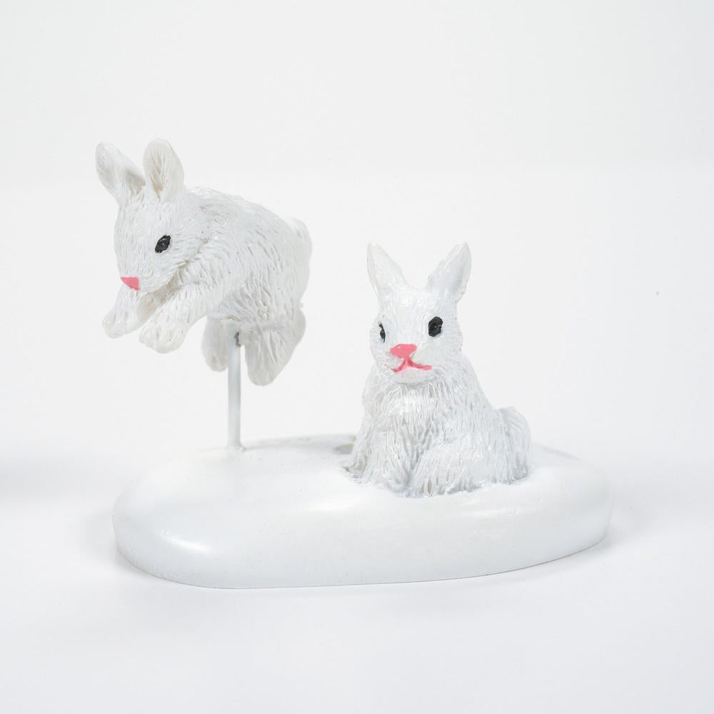White Christmas Bunnies, 6007674, Department 56 