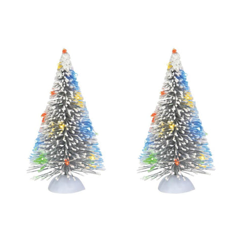 LIT Frosted White Sisal Tree Set/2, 6007694, Department 56 
