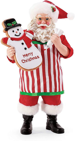 Santa Holding Snowman Cookie, 6008560, Possible Dreams 