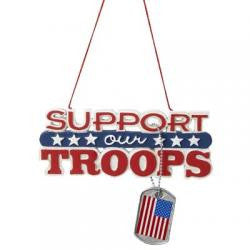 Support Our Troops Christmas Tree Ornament
