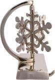Silver 3-D Snowflake Stocking Holder, IN0605, Kurt S Adler