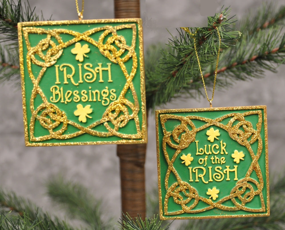 Irish Blessing and Luck of the Irish Plaques