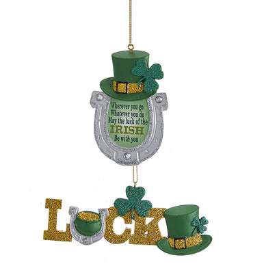 Irish Luck Horseshoe Ornament A1730