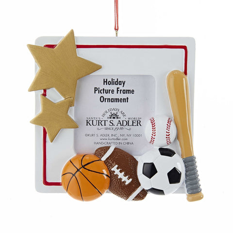 Sports Picture Frame Ornament Personalized, C6550
